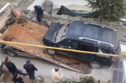 Yıldırım'da dehşet anları: Otomobil merdivenlerden yuvarlandı