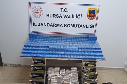 Bursa'da kaçak tütün operasyonu: Binlerce makaron ve sigara ele geçirildi