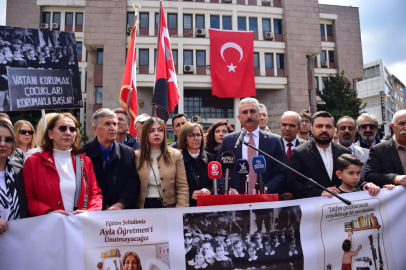 CHP Bursa'dan Milli Eğitim önünde "Güvenli Okul" yürüyüşü!