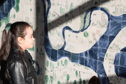 Nilüferli çocuklar şehirlerini seramik panoda anlattı