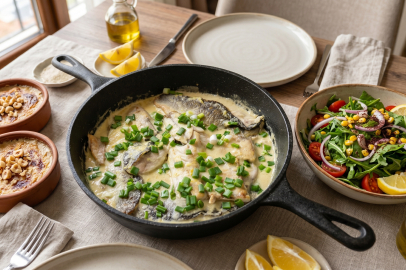 Pazar ziyafeti: Evde restoran konforunda kremalı levrek menüsü