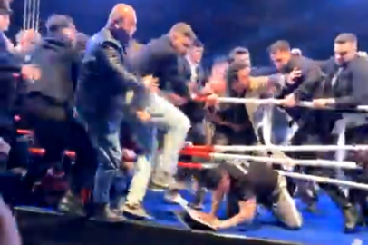 Trabzon'da hafif sıklet maçında kavga