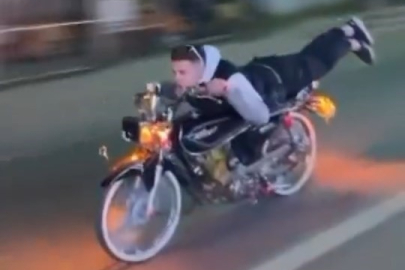 Şovu kısa sürdü, cezası ağır oldu: 50 binlik motora 200 bin TL ceza!