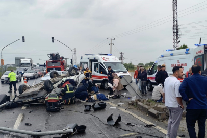 Otomobil takla attı: Can pazarı yaşandı