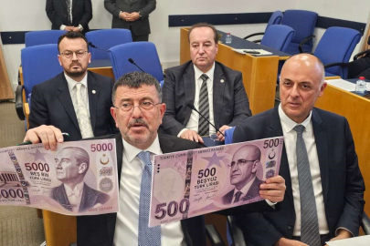 Mehmet Şimşek fotoğraflı banknotlar Meclis’i karıştırdı