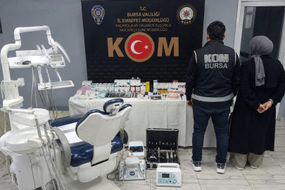 Sahte dişçilere suçüstü: Ele geçirilen malzemeler emniyete götürüldü