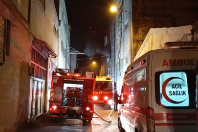 Bursa'da gece yarısı korkutan yangın