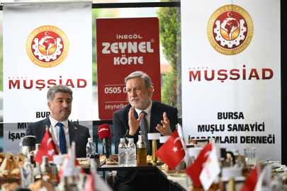 BTSO Başkanı İbrahim Burkay, MUŞSİAD üyeleriyle buluştu