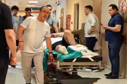 Çim biçerken parmaklarını biçti
