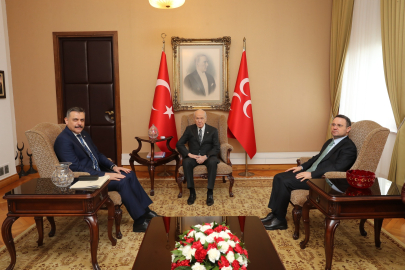 Adalet Bakanı Gürlek ve İçişleri Bakanı Çiftçi, TBMM’de MHP lideri Bahçeli’yi ziyaret etti