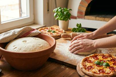 Ev yapımı pizza keyfi: Tam ölçülü, pratik ve nefis pizza hamuru tarifi!
