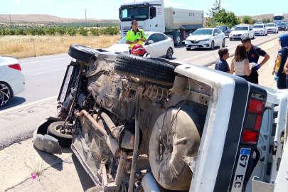 Ters dönen otomobildeki 8 aylık bebek hayatını kaybetti