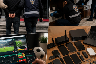 Yasa dışı bahis çetesine eş zamanlı operasyon: 61 gözaltı