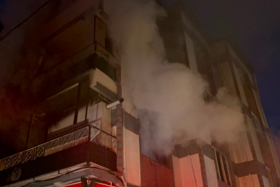 4 katlı binada yangın paniği