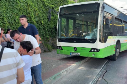 Bursa'da anne ve bebeğine otobüs çarptı: 2 yaralı