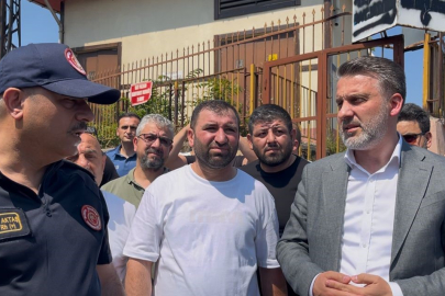 Şahin Biba küle dönen tarihi çarşıda inceleme yaptı