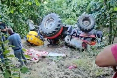 Traktöre bağlı ilaçlama motorunun altında kalan kadın hayatını kaybetti