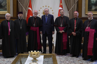 Cumhurbaşkanı Erdoğan, Türkiye Katolik Episkoposlar heyetini kabul etti