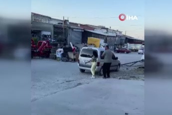 Çekiçli kadın öfkesini böyle kustu