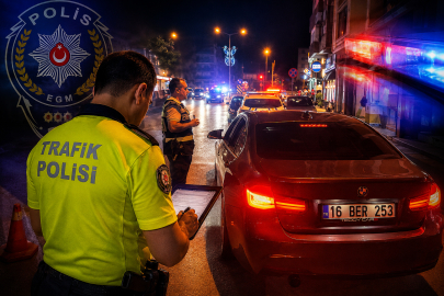 Bursa'da geniş çaplı polis denetimi: 24 sürücüye ceza