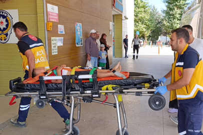 İnegöl'de küçük çocuk balkondan düştü