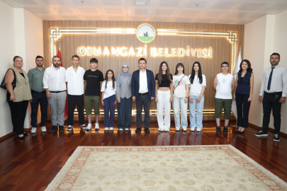 Osmangazi'nin başarılı gençleri Başkan Aydın'la buluştu