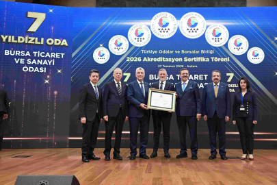 BTSO’ya Türkiye’de ilk kez verilen 7 yıldızlı akreditasyon!