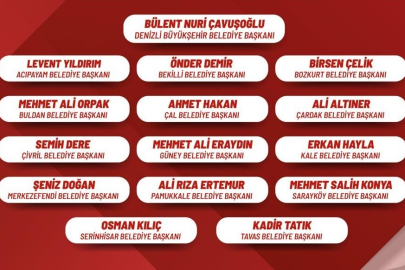 Denizli Büyükşehir ve 15 ilçe başkanı YENİ Parti'ye geçti