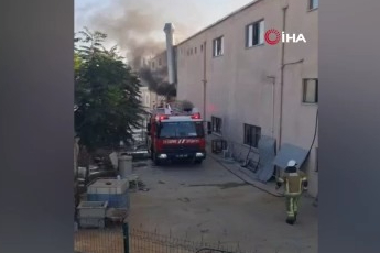 Bursa'da metal fabrikasında yangın
