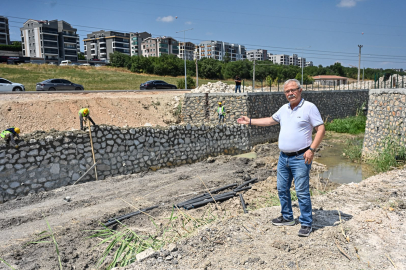 Bursa Büyükşehir Ürünlü Deresi'nde ıslah çalışması başlattı