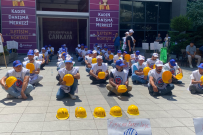Doruk Madencilik işçileri hakları için Ankara'da ses yükseltti