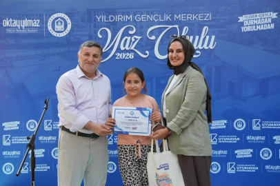 Yıldırım gençlik merkezi yaz okulu’nda mezuniyet coşkusu
