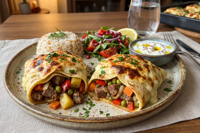 Akşama ne pişirsem diyenlere: Krepli Bohça Kebabı tarifi