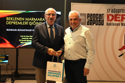 Nilüfer'de Prof. Dr. Okan Tüysüz'den deprem uyarıları