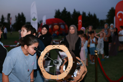 Osmangazi’de yıldızların altında gözlem dolu gece