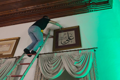 Üftâde Hazretleri makamındaki baskı levhalar orijinal hatla yenilendi