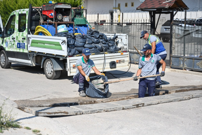Bursa Büyükşehir'den yağışlar öncesi kapsamlı temizlik