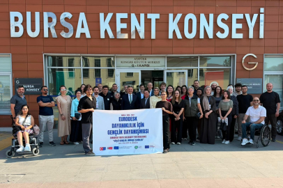 Bursa'da afetlere karşı 'Dayanıklılık için Gençlik Dayanışması' projesi başladı
