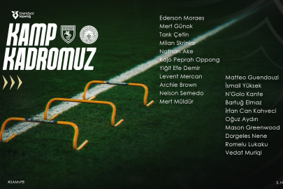 Fenerbahçe'nin Samsunspor maçı kamp kadrosu açıklandı