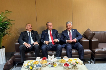 Cumhurbaşkanı Erdoğan Bişkek'te Aliyev ve Mirziyoyev ile!