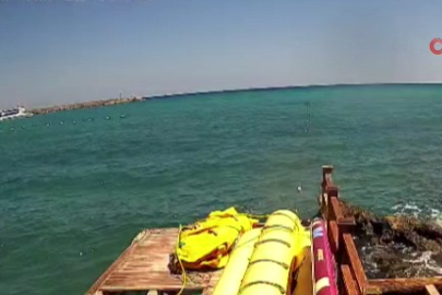 Kıbrıs'ta batan feribotun son anları kamerada