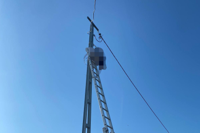 Çıktığı direkte akıma kapılan elektrikçi hayatını kaybetti