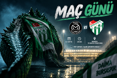 Bursaspor’dan maç günü paylaşımı: Timsah Manisa deplasmanında sahne alıyor