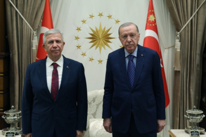 Cumhurbaşkanı Erdoğan, Mansur Yavaş'ı Külliye'de kabul etti