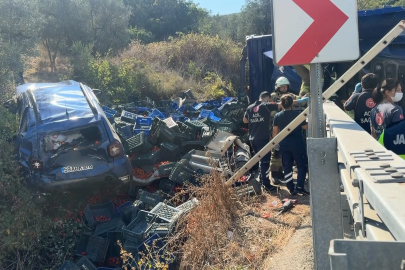 Virajı alamayan kamyon dehşet saçtı: 1 ölü, 2 yaralı