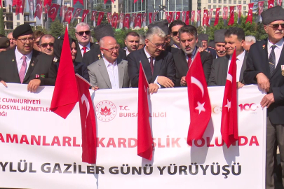 Bursa'da 19 Eylül Gaziler Günü törenle kutlandı