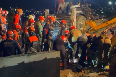 İnşaatta toprak kayması: 1 kişi kurtarıldı, 1 kişi aranıyor