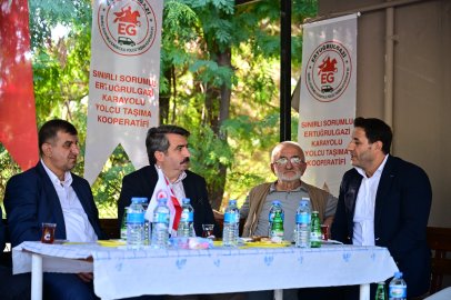 Oktay Yılmaz Ertuğrulgazi durağında şoför esnafıyla buluştu