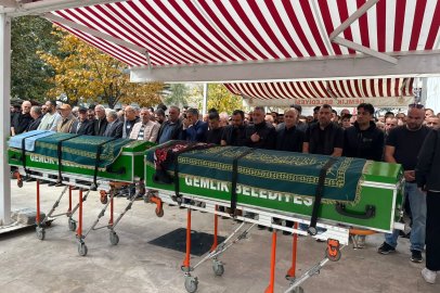 Gemlik'te cinayet kurbanı çift toprağa verildi