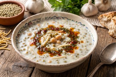 Sofraların şifası: Yoğurtlu erişteli mercimek çorbası